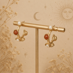 Five Stone Hoop Earrings