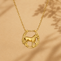 Horse & Horseshoe Necklace