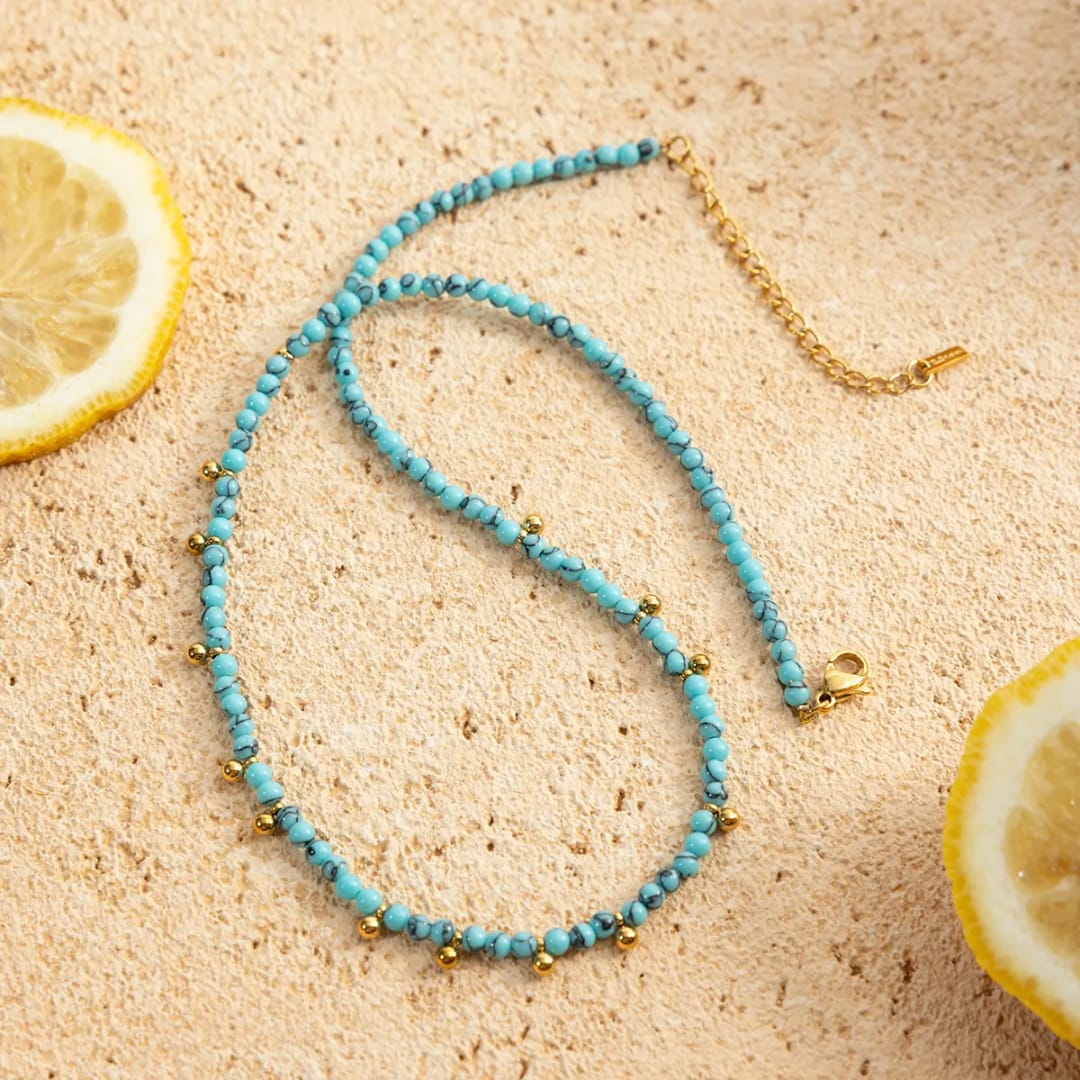 Turquoise Beaded Necklace