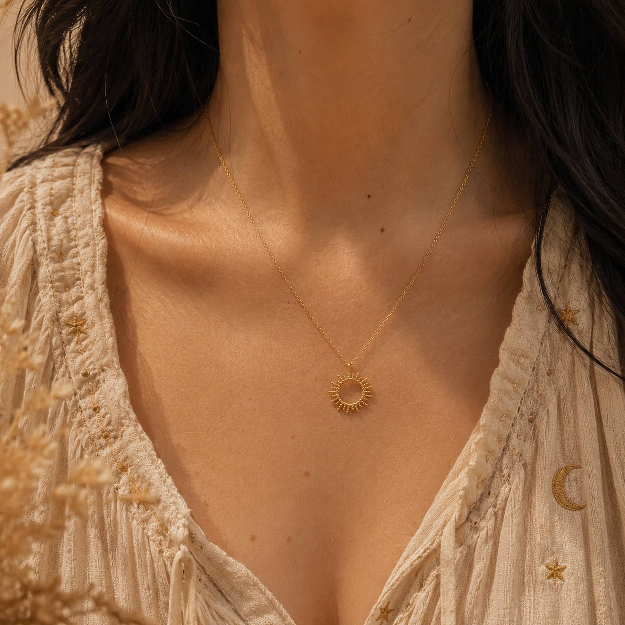 Hollow Sun Necklace