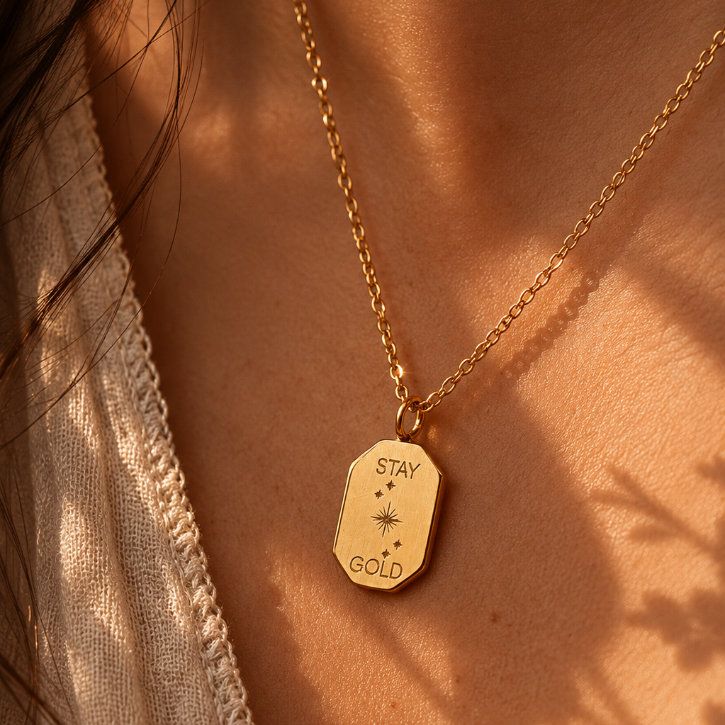 Chelsea "Stay Gold" Necklace