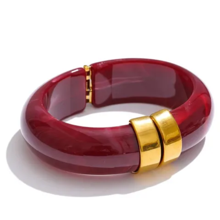 Chunky Resin Hinge Bangle