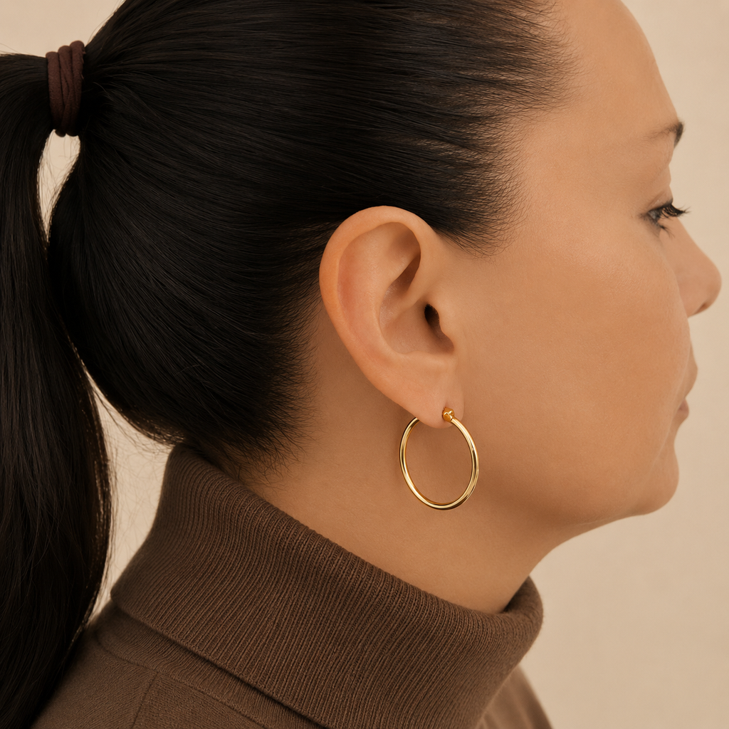 Simply Gold Hoops