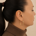 Simply Gold Hoops