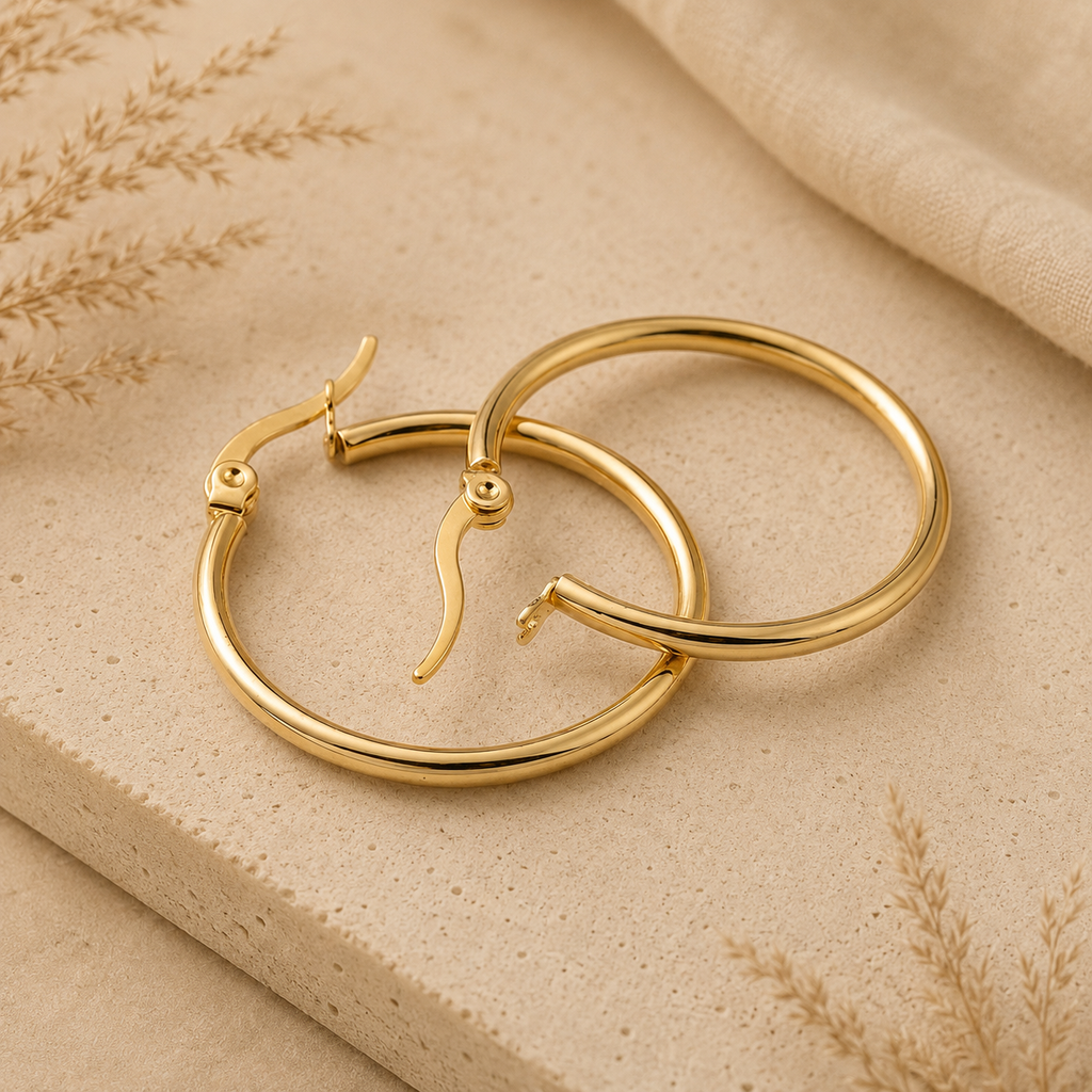 Simply Gold Hoops