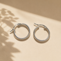Simply Silver Hoops