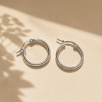 Simply Silver Hoops