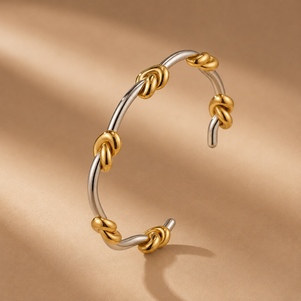 Two Tone Knot Bangle
