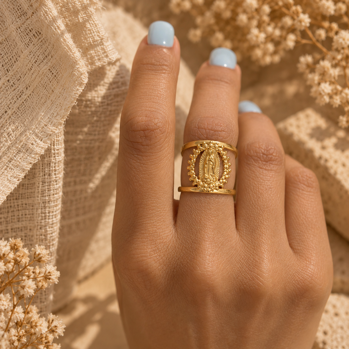 Virgin Mary Adjustable Ring