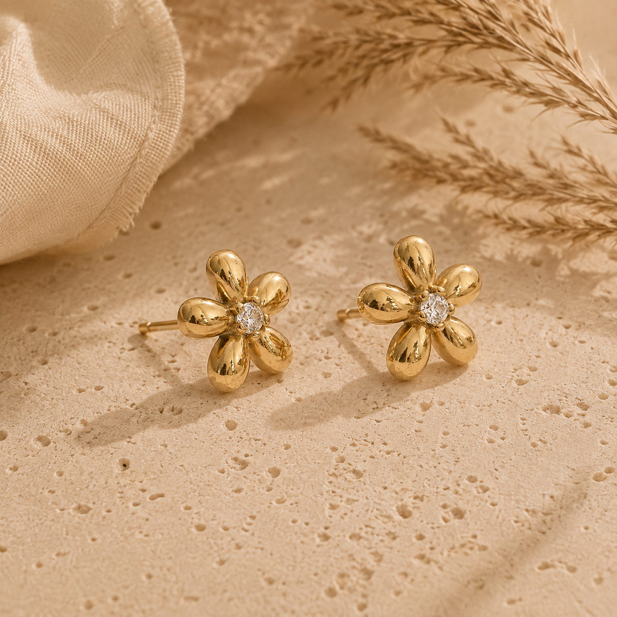 Zirconia Daisy Studs
