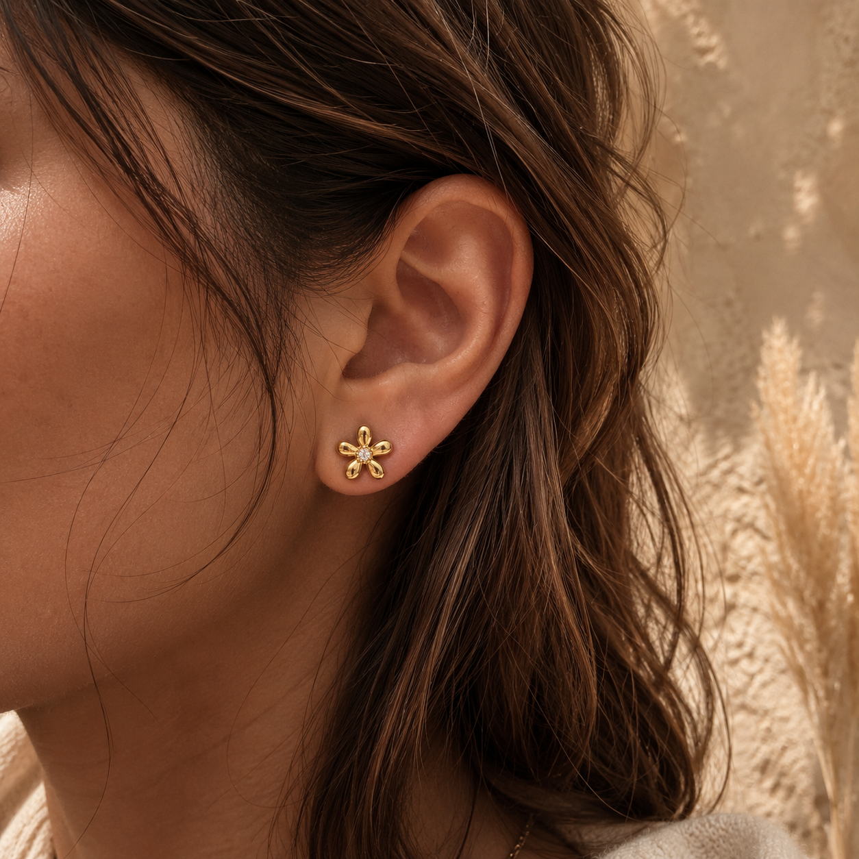 Zirconia Daisy Studs